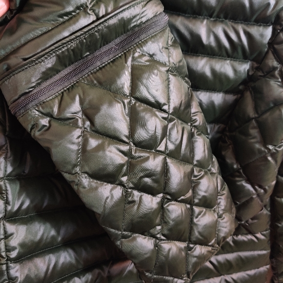 RAINFOREST Women's Emerald Green Down Full Zip Up Insulated Hood Puffer Jacket S - Picture 11 of 12